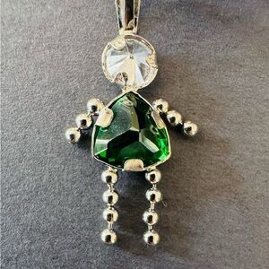 14K WG Birthstone Charm Pendant